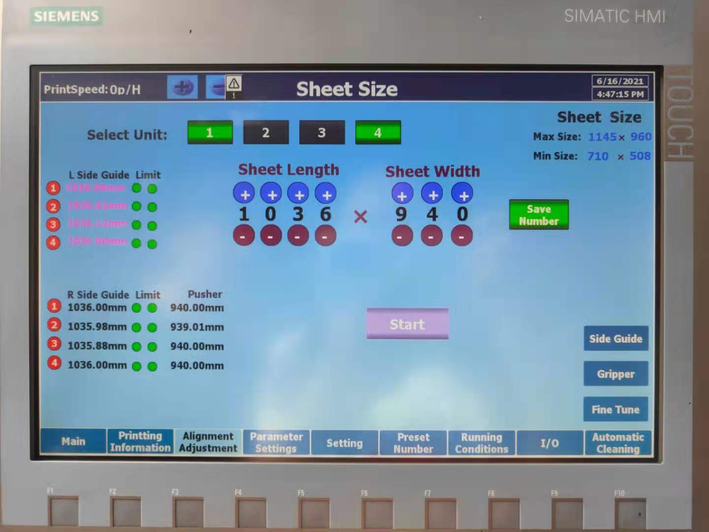 سیستم تغییر صفحۀ دیجیتال با یک دکمه برای فشار چاپ فلزیName